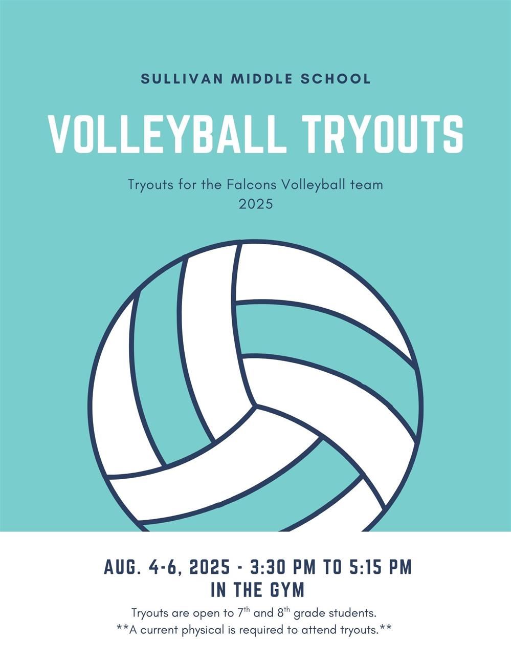  Volleyball Tryouts